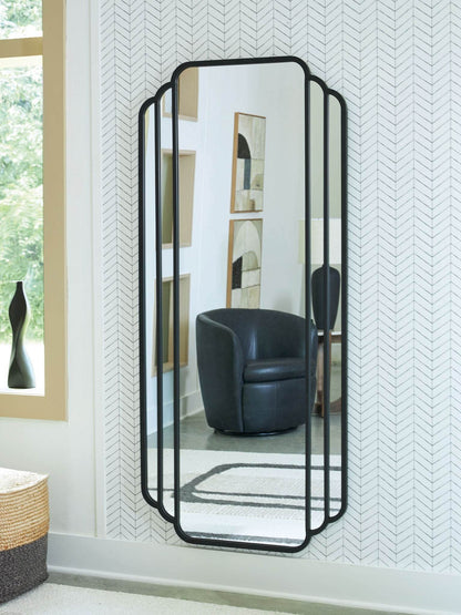 Antigone - Black - Floor Mirror - Forward Furniture