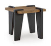 Weathermore - Square End Table - Brown / Black