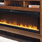 Entertainment - Black - Wide Fireplace Insert