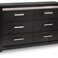 Brizmore - Six Drawer Dresser - Black