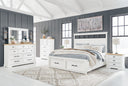 6 Pc. Bed, Dresser, Mirror, Chest