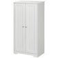 Kitchen Storage Cabinet, Freestanding Pantry Cabinet with 2 Doors and Adjustable Shelves, Distressed White