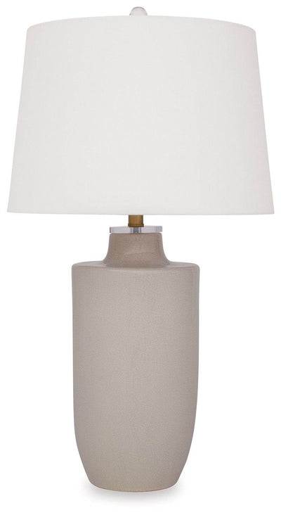 Cylener - Off White - Ceramic Table Lamp - Forward Furniture
