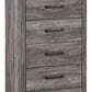 Bronyan - Dark Gray - Four Drawer Chest