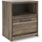 Elbrim - Brown - One Drawer Night Stand