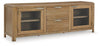 Rencott - Extra Large TV Stand - Light Brown