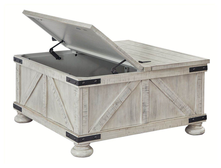 Carynhurst - Whitewash - Cocktail Table with Storage - Forward Furniture