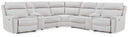 7 Pc. Power Reclining Sectional With 2 Storage Consoles