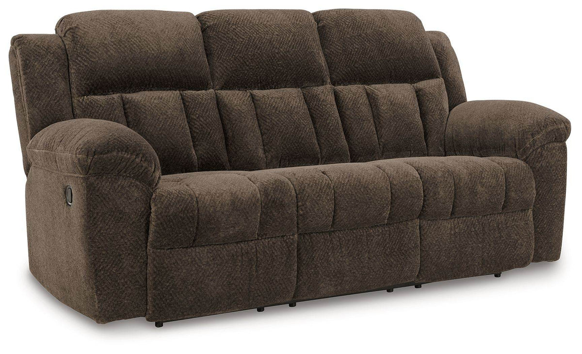 Frohn - Reclining Sofa - Fabric - Chocolate
