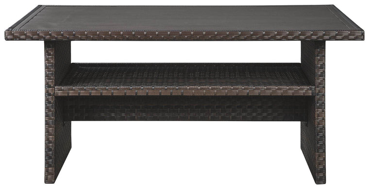 Easy Isle - Dark Brown / Beige - RECT Multi-Use Table - Forward Furniture