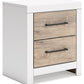 Charbitt - Two-tone - Two Drawer Night Stand