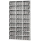 Media Storage Cabinet, 9-Tier DVD Shelf with 21 Adjustable Shelves, Holds 835 CDs, 500 DVDs or 640 Blu-rays, White