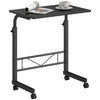 Mobile Standing Desk with Adjustable Height - Black