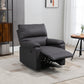 Recliner Chair, Manual Reclining Chair with Footrest, Padded Seat for Living Room, Bedroom, Study, Dark Grey