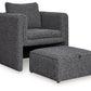 Vreni - Charcoal / Black - Accent Chair - Forward Furniture