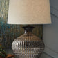 Magan - Metal Table Lamp  - Antique Bronze Finish