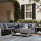 Salem Beach - Dark Gray - 5 Pc. - Sectional Lounge Set