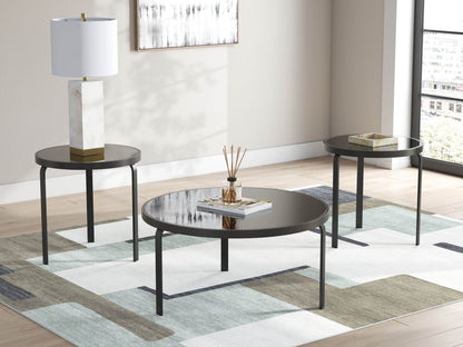 Dorylin - Black - Occasional Table Set (Set of 3) - Forward Furniture