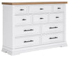 Ashbryn - Dresser - White / Natural