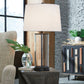 Wilmburgh - Clear / Bronze Finish - Glass Table Lamp (Set of 2)