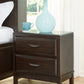 Vanmore - Dark Brown - Two Drawer Night Stand