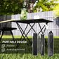 Folding Camping Table, Outdoor Portable Picnic Table with Carry Bag, Foldable Table for Camping, Picnic, Hiking, Black