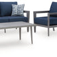 Gali - Gray / Blue - Sofa / Chairs / Table Set (Set of 4)