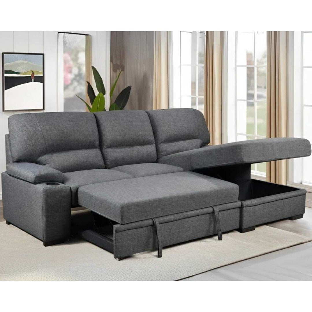 Porter Sleeper Sectional with Cup Holders - Forward Furniture
