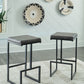 Strumford - Gray / Black - Tall Uph Barstool (Set of 2)