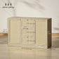 Boho Sideboard Buffet with 3 Drawers - Natural