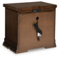 Taffenbrook - Medium Brown - Three Drawer Night Stand