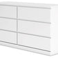 Onita - White - Six Drawer Dresser