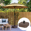 Square Patio Umbrella Base Holder, Outdoor Umbrella Stand, 17.7