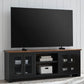 Wildenauer - Brown / Black - XL TV Stand With Fireplace Option