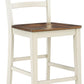 Brinfern - Barstool (Set of 2) - Brown / Antique White