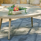 Swiss Valley - Beige - Outdoor Coffee Table With 2 End Tables