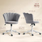 Armless Swivel Office Chair with Tilt - Grey