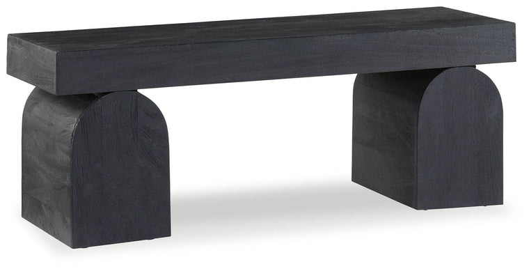 HoLGrove - Black - Accent Bench - Forward Furniture
