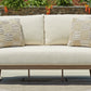 Serene Bay - Dark Brown / White - Loveseat With Cushion