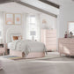 Wistenpine - 9 Pc. - Dresser, Mirror, Twin Upholstered Panel Bed With Under Bed Storage, 2 Nightstands - Blush
