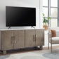 Loyaska - Grayish Brown / White - Extra Large TV Stand