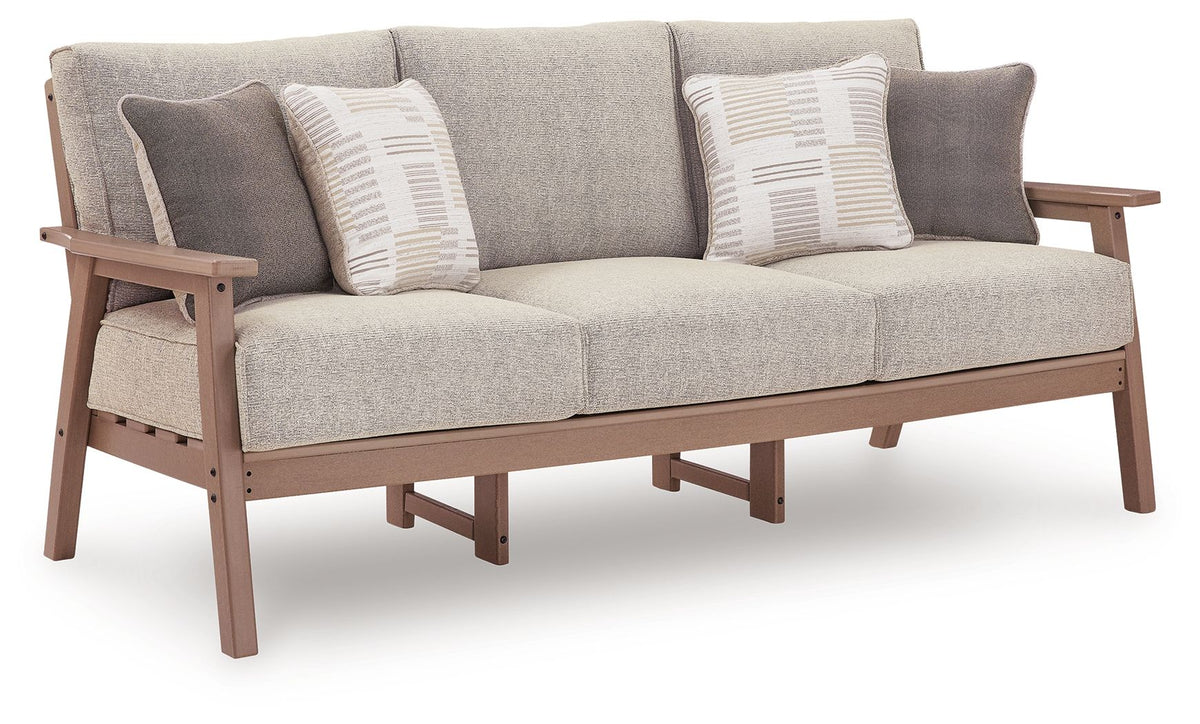 Grover Beach - Sofa With Cushion - Driftwood