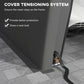 Portable Garage, Heavy Duty Carport Canopy with Ventilation Windows and Large Roll-up Door, Dark Grey