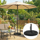 Patio Umbrella Base Portable Outdoor Umbrella Stand for Poles 1.4"/1.5"/1.9" Black