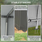 Outdoor Storage Shed Portable Garage with Roll-up Door for Motorcycle, Bike, Garden Tools, Beige