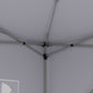 9.7' x 9.7' Outdoor Pop Up Party Tent Wedding Gazebo Canopy with Carrying Bag (White)