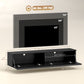 Wall Mounted TV Stand, Floating TV Cabinet with Storage, for TVs up to 70", High Gloss Effect, Black