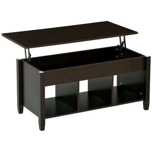 41" Lift Top Coffee Table with Hidden Storage - Espresso
