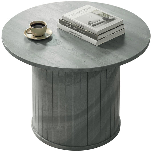 24" Round Coffee Table - Cement Grey