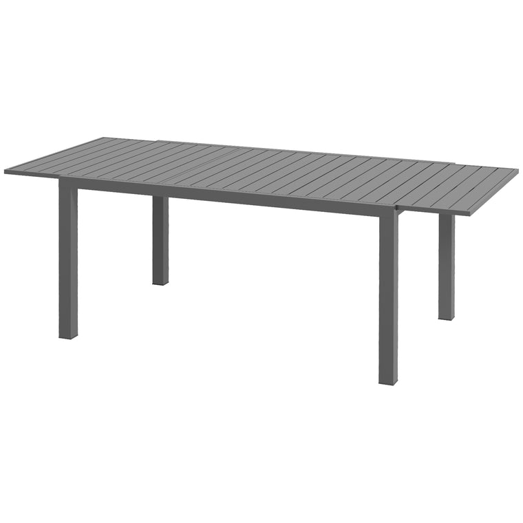Expandable Aluminum Dining Table for 6-8